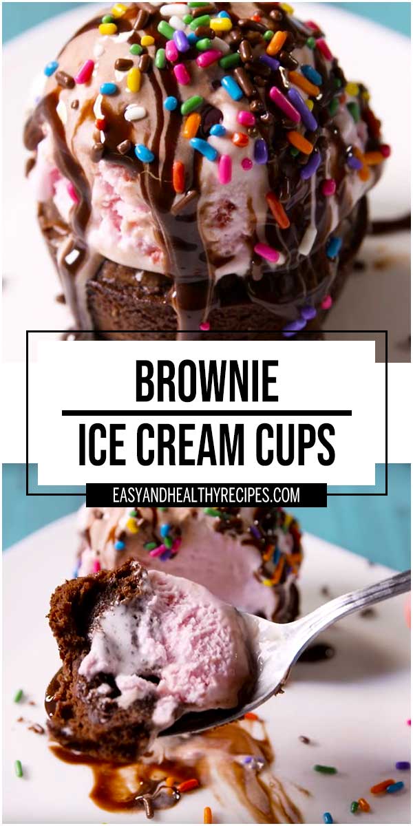 11 Brownie Ice Cream Cups2 - Brownie Ice Cream Cups