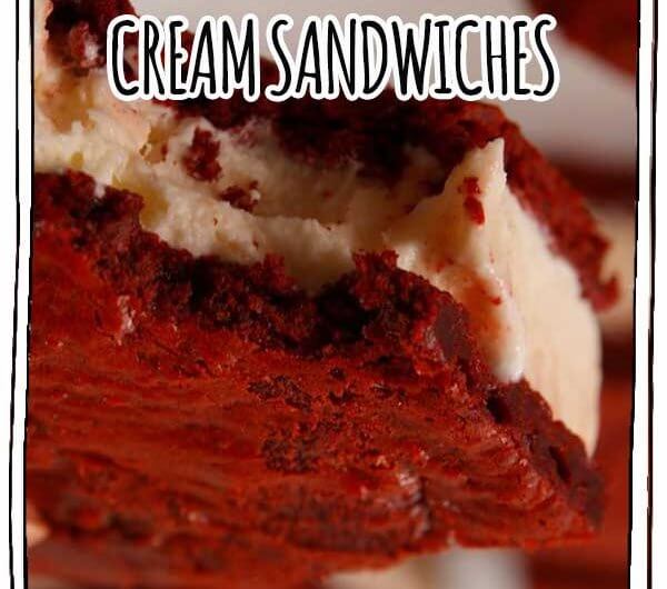 Red Velvet Ice Cream Sandwiches
