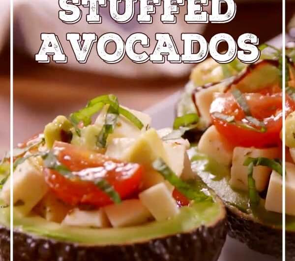 Caprese Stuffed Avocados