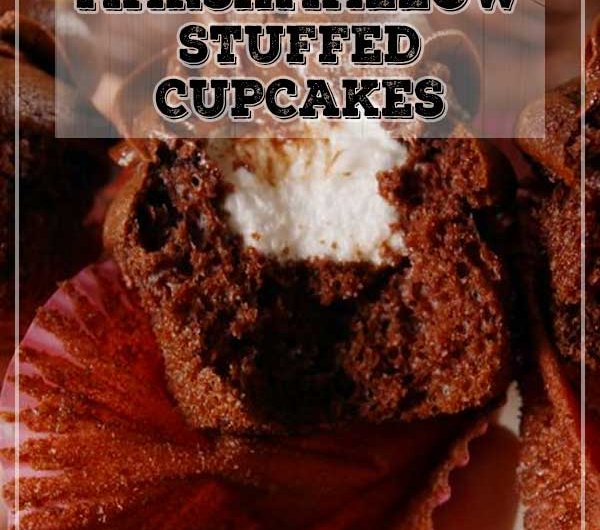 Marshmallow Stuffed Cupcakes